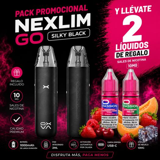 OXVA Nexlim Go + 2 Nic Salts OX Passion 10mg de Brinde
