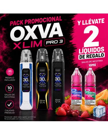 OXVA Xlim Pro 3 + 2 Nic Salts OX Passion 10mg de Brinde