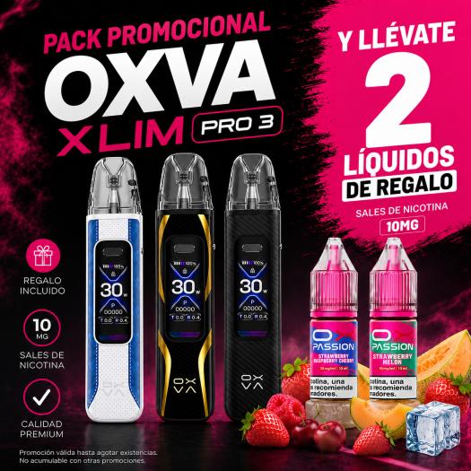 OXVA Xlim Pro 3 + 2 Nic Salts OX Passion 10mg de Brinde