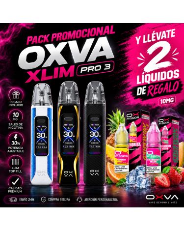 OXVA Xlim Pro 3 + 2 Nic Salts OX Passion 10mg de Brinde
