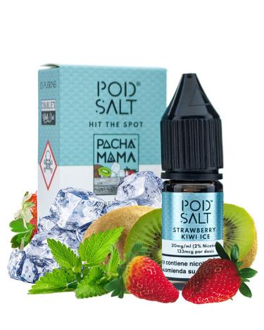 PACHA MAMA STRAWBERRY KIWI ICE - POD SALT 10 ml - Líquido con SALES DE NICOTINA