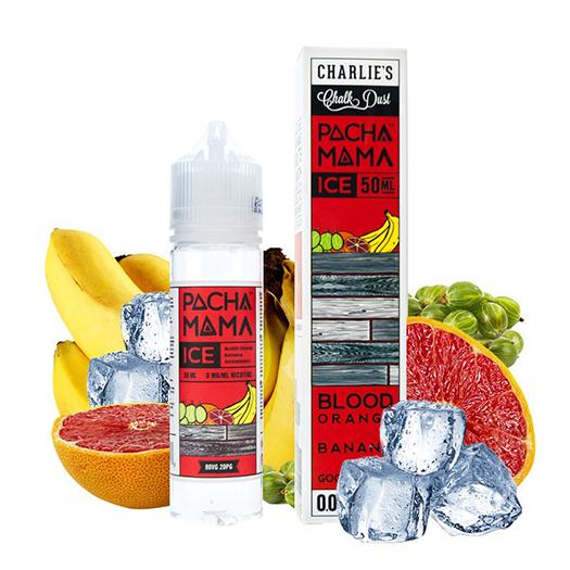 ▲ PACHAMAMA eJuice ICE BLOOD ORANGE BANANA 50 ml + Nicokit Gratis