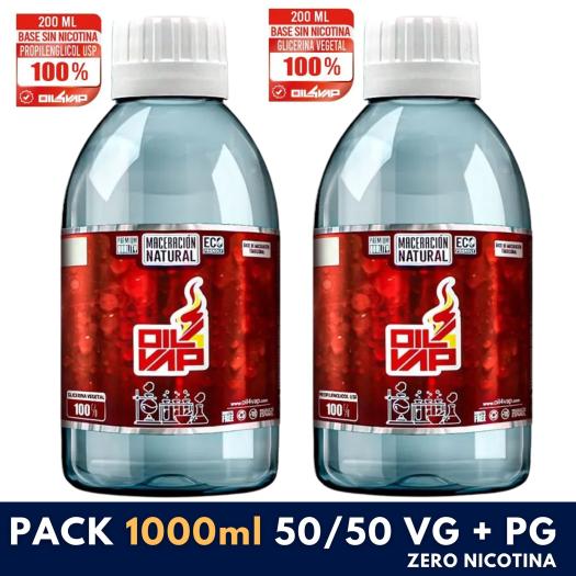 PACK 1000ml 50/50 VG + PG (500ml PG + 500ML VG) - Sem Nicotina
