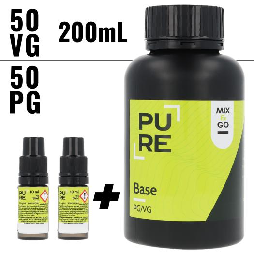 Pack 200ml Base 50/50 Mix&Go Pure