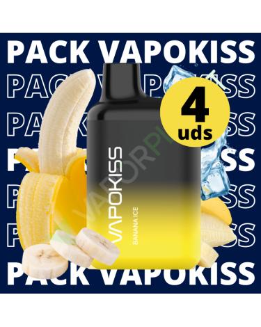 Pack 4 Uds Descartáveis Vapokiss 800B 20mg