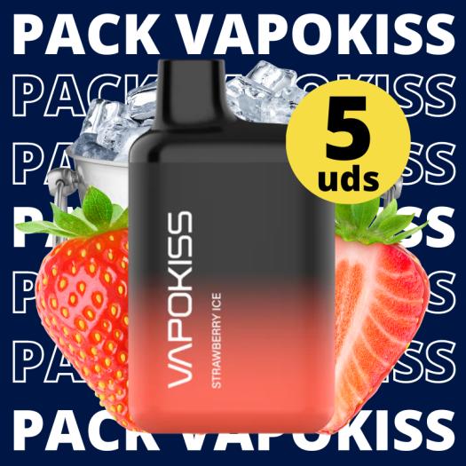Pack 5 Uds Descartáveis Vapokiss 800B 20mg