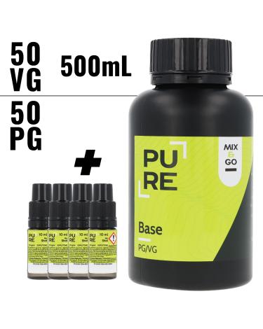 Pack 500 ml Base 50/50 Mix&Go Pure (Fast)