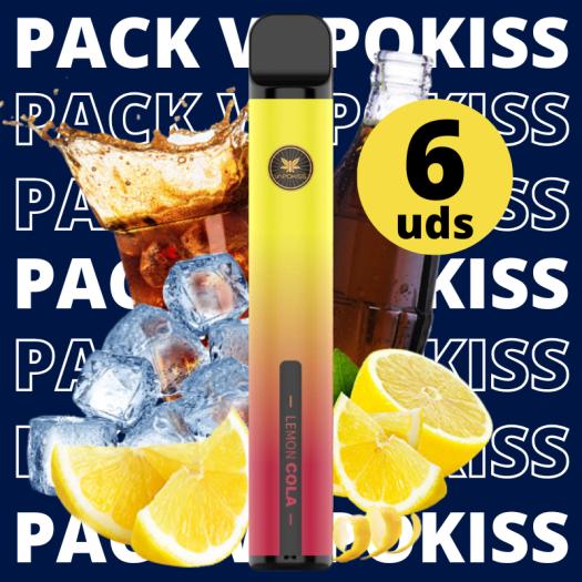 Pack 6 Uds Descartáveis Vapokiss 800T 20mg
