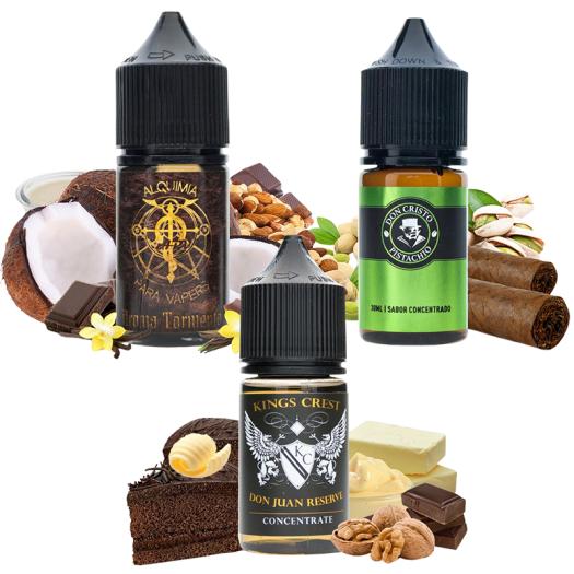 Pack Aromas TOP 30ml - Don Juan Reserve / Tormento / Don Cristo Pistacho Pack Aromas TOP 30ml - Don Juan Reserve / Tormento / Don Cristo Pistacho