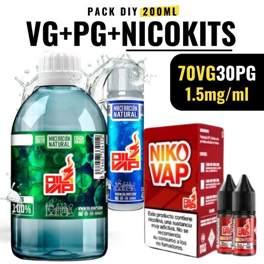 Pack Base 70VG/30PG 200 ml | 1.5 mg |