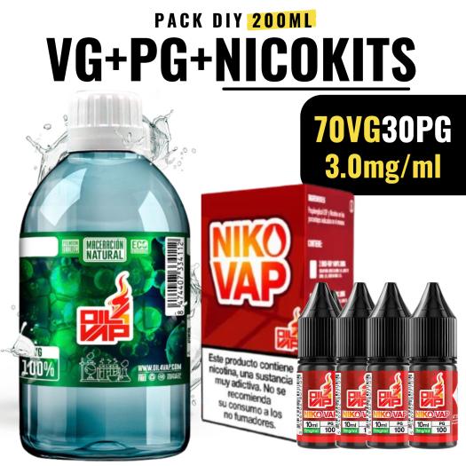 Pack Base 70VG/30PG 200 ml | 3 mg |