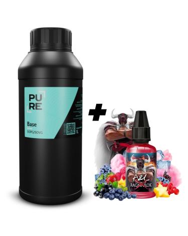 Pack Base DIY 1L 50PG/50VG PURE + Aroma Ragnarok X 30ml