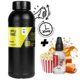 Pack Base DIY 1L Mix&Go 50PG/50VG PURE + Aroma Cinematik 30ml