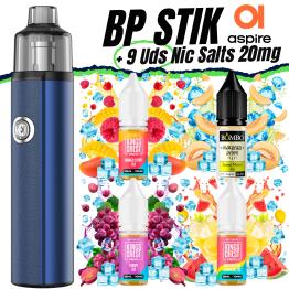 Pack de Iniciante BP STIK Aspire + 4 Sais de Nicotina 10ml 5mg