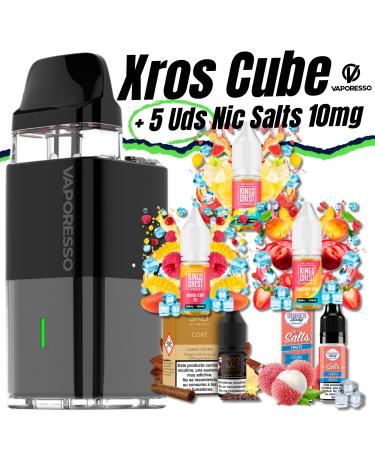 Pack de Iniciante Xros Cube + 5 uds Sais de nicotina 10ml 10mg