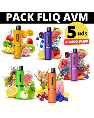 Pack Descartáveis FLIQ AVM 5 Unidades