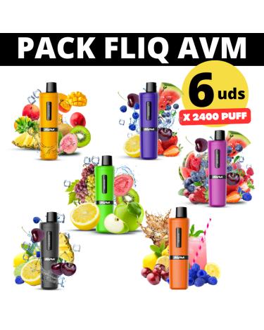 Pack Descartáveis FLIQ AVM 6 Unidades