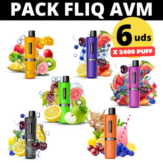Pack Descartáveis FLIQ AVM 6 Unidades