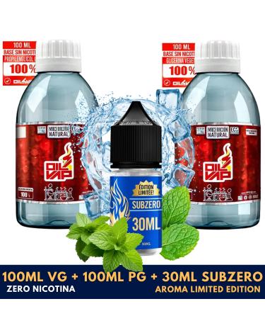 Pack DIY - Aroma Subzero Halo 30ml + 100ml VG + 100ml PG OIl4Vap