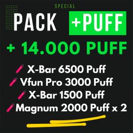 Pack Pods Descartáveis +14.000 Puffs
