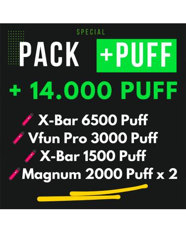 Pack Pods Descartáveis +14.000 Puffs