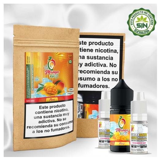 PACK SALES AROMA A MANGO - 22 ml - Líquido com SAIS DE NICOTINA - Sales Rápidas Ultrasalts - Vap Fip