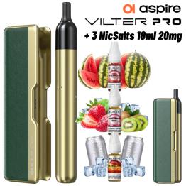 Pack Vilter Pro (Green) Aspire + 3uds Nic Salts 10ml 20mg