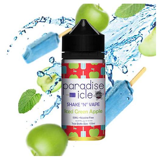 ▷ PARADISE ICE BY HALO Green Apple 50ml + 10ml Nicokit Gratis 【60ml】