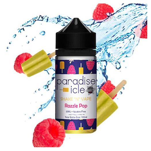 ▷ PARADISE ICE BY HALO Razzle Pop 50ml + 10ml Nicokit Gratis 【60ml】