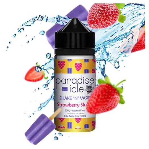 ▷ PARADISE ICE BY HALO Strawberry Slushy 50ml + 10ml Nicokit Gratis 【60ml】
