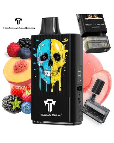 Peach Berry MT 10000 Puff Tesla Bar by Teslacigs