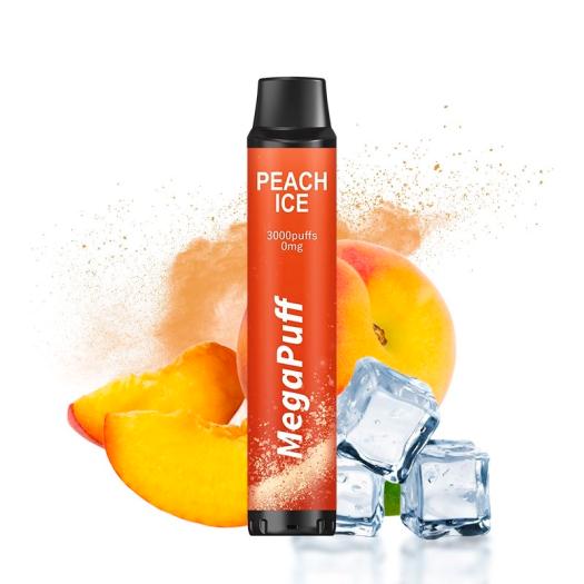 Peach Ice MegaPuff – 3000 PUFF – Descartável SEM NICOTINA