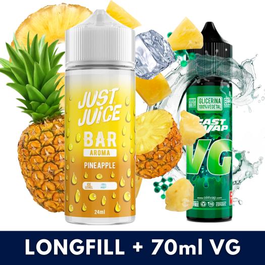 Pineapple 24ml/120 (Longfill) Just Juice Bar + 70ml VG Fast
