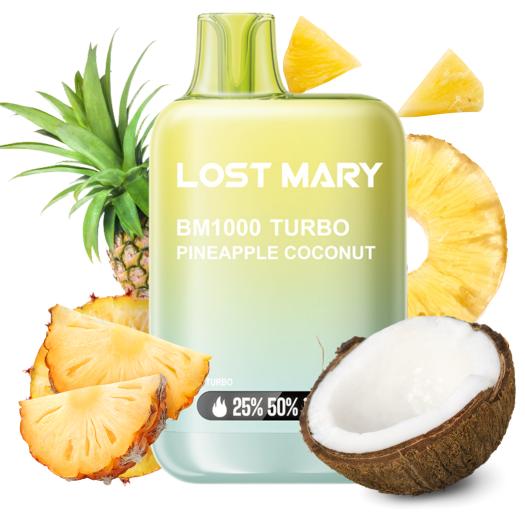 Pineapple Coconut BM1000 Turbo Lost Mary by ElfBar 20mg
