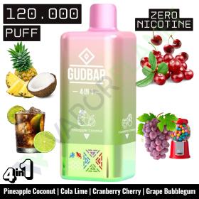 PINEAPPLE COCONUT Descartável 4in1 | 120.000 Puff | GUDBAR (SEM NICOTINA)