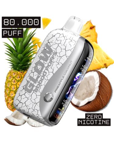 PINEAPPLE COCONUT Descartável | 80.000 Puff | GUDBAR Glow (SEM NICOTINA)