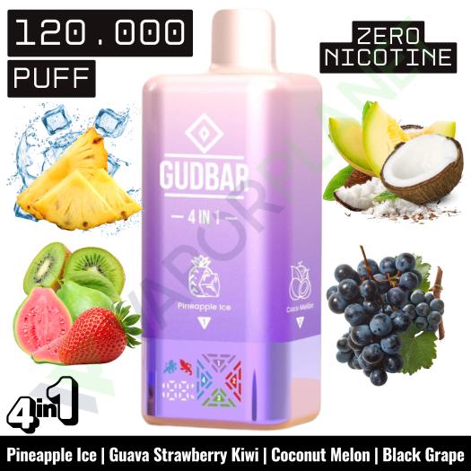 PINEAPPLE ICE Descartável 4in1 | 120.000 Puff | GUDBAR (SEM NICOTINA)
