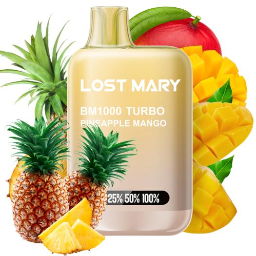 Pineapple Mango BM1000 Turbo Lost Mary by ElfBar 20mg