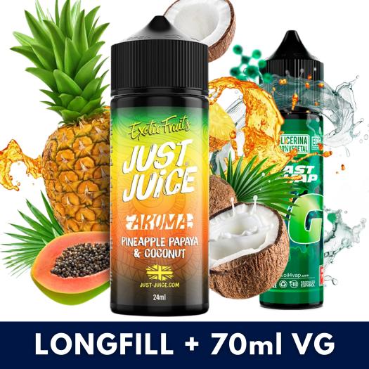 Pineapple Papaya Coconut 24ml/120 (Longfill) Just Juice + 70ml VG Fast Pineapple Papaya Coconut 24ml/120 (Longfill) Just Juice + 70ml VG Fast