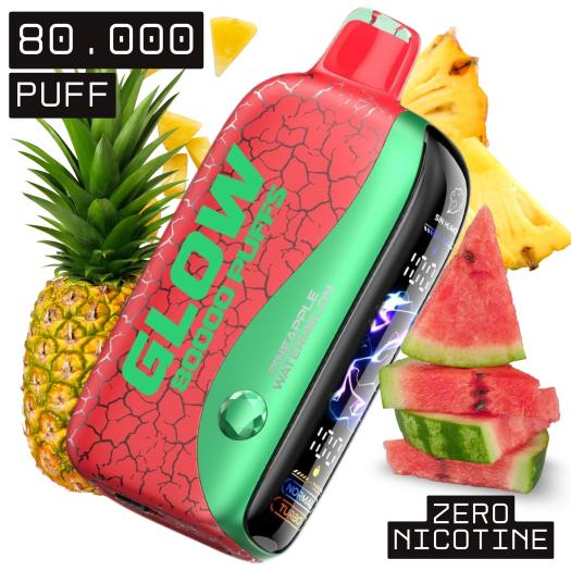 PINEAPPLE WATERMELON Descartável | 80.000 Puff | GUDBAR Glow (SEM NICOTINA)