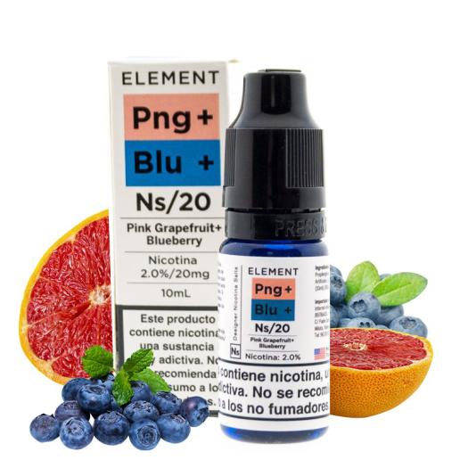 PINK GRAPEFRUIT BLUEBERRY - ELEMENT ELIQUID SALTS 10 ml - Líquido con SALES DE NICOTINA