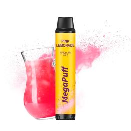 Pink Lemonade MegaPuff – 3000 PUFF – Descartável SEM NICOTINA