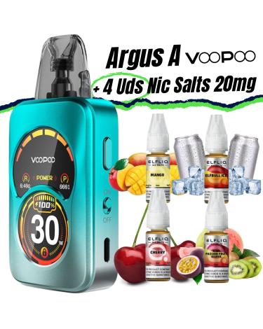 Pod ARGUS A VooPoo + 4 uds Nic Salts 10ml 20mg