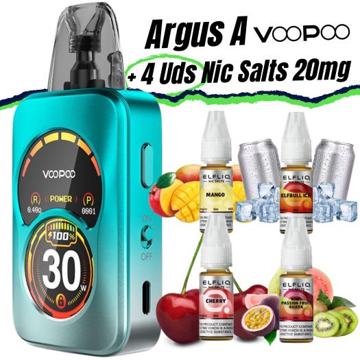Pod ARGUS A VooPoo + 4 uds Nic Salts 10ml 20mg