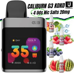 Pod CALIBURN G3 PRO KOKO UWell + 4 uds Nic Salts 10ml 20mg