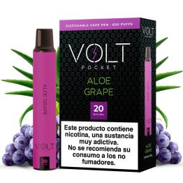 Pod Descartável Aloe Grape 600puffs 20mg - Volt Pocket