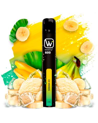 Pod Descartável Banana Ice 600puffs - Weetiip