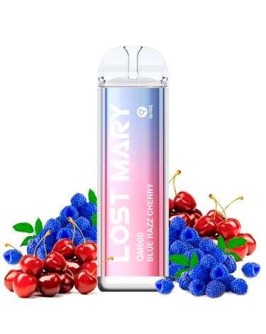 Pod Descartável Blue Razz Cherry 600puffs - Lost Mary QM600 20mg