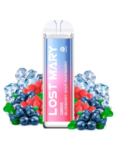 Pod Descartável Blueberry Sour Raspberry 600puffs - Lost Mary QM600 20mg