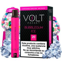 Pod Descartável Bubblegum Ice 600puffs 20mg - Volt Pocket